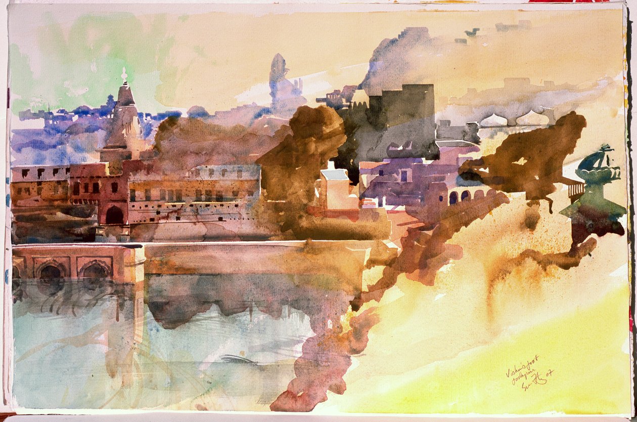 Vishnus Fuß, Jodphur, 2007 von Simon Fletcher