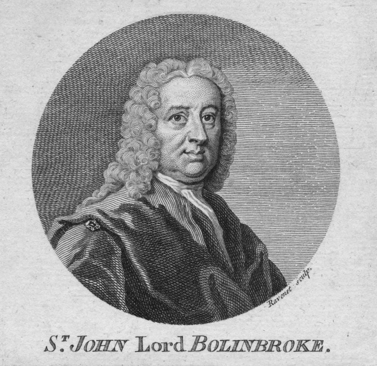 St. John Lord Bolinbroke, ca. 1750er Jahre von Simon Francois Ravenet
