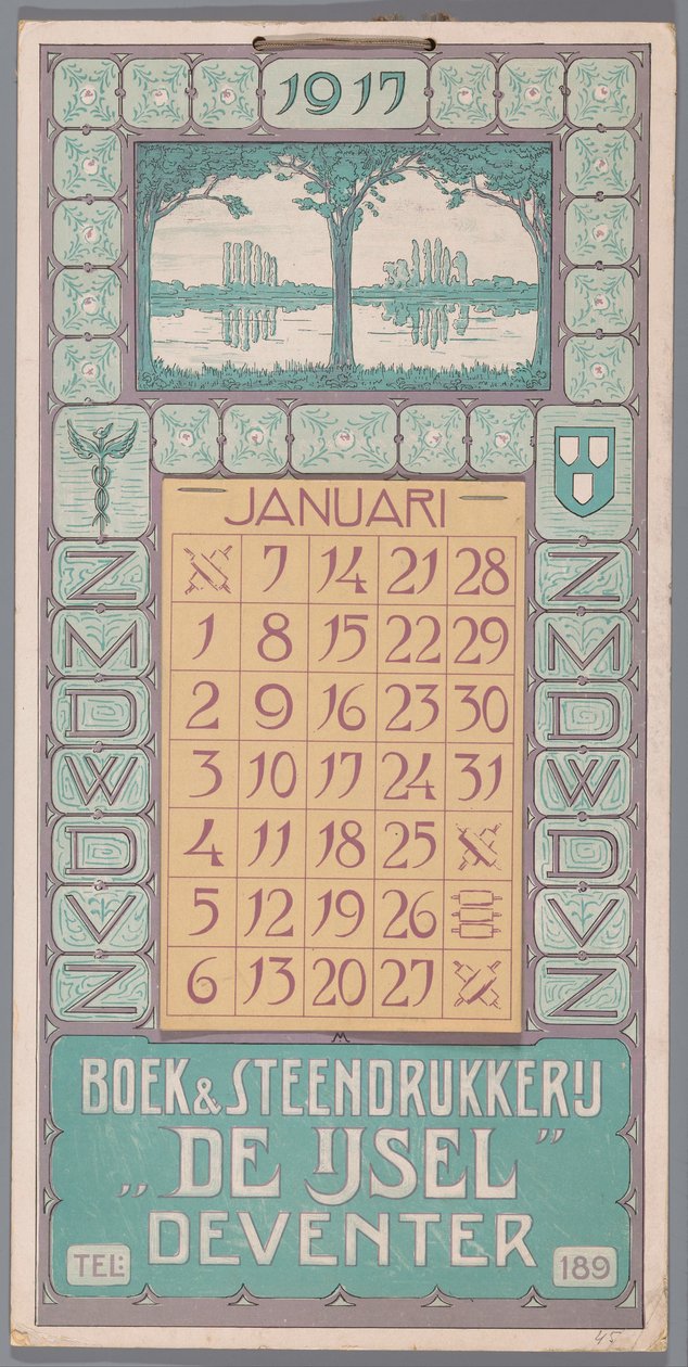 Kalender 1917 von Simon Moulijn