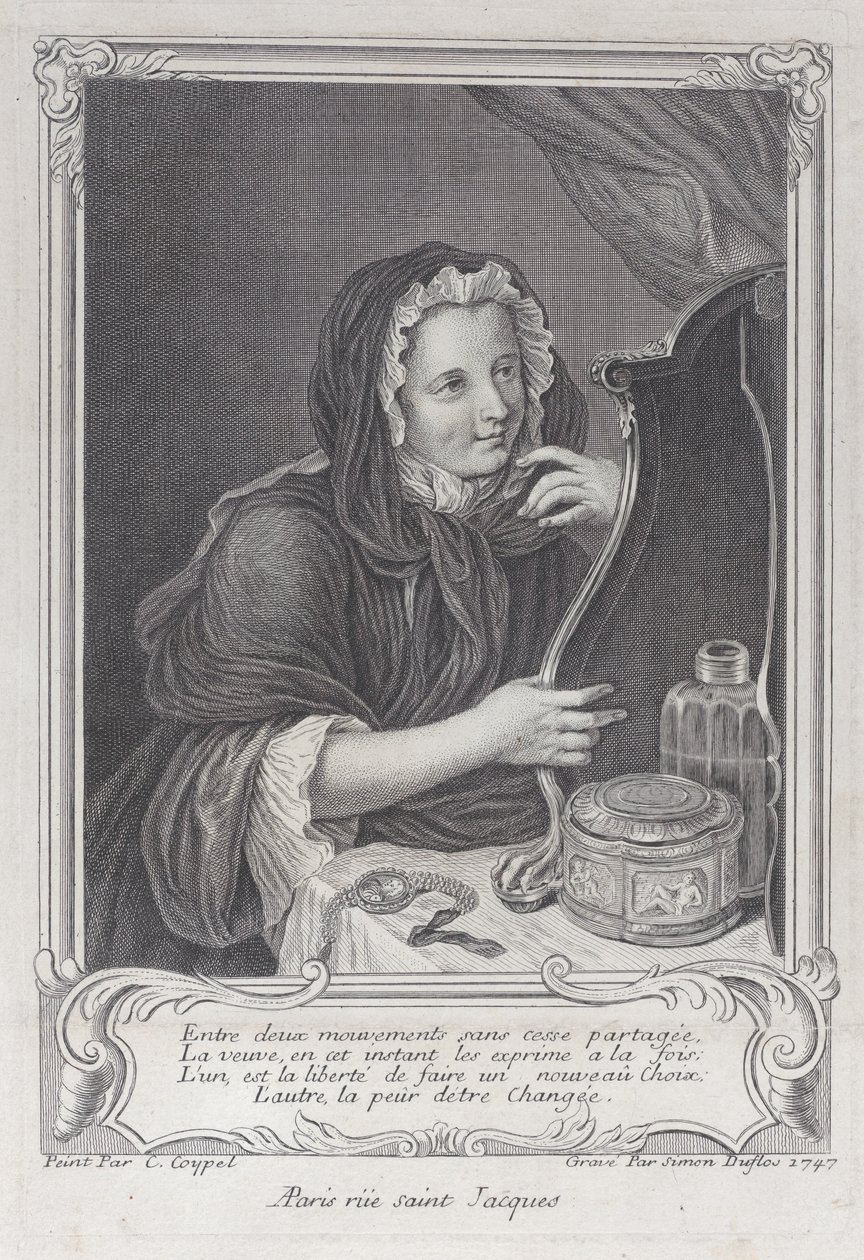Die kokette Witwe von Simon Nicolas Duflos