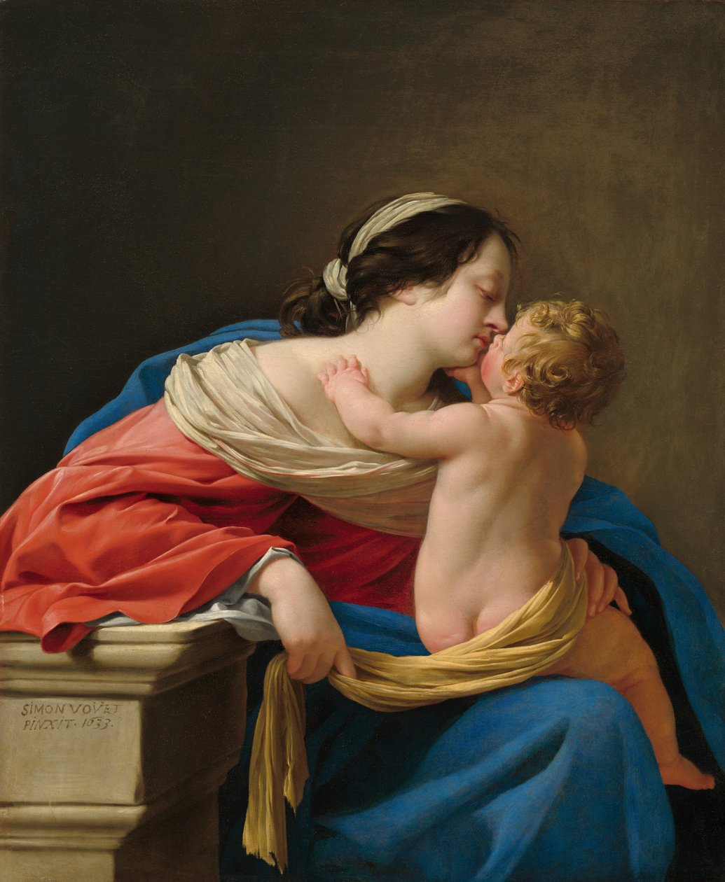 Madonna mit Kind, 1633 von Simon Vouet