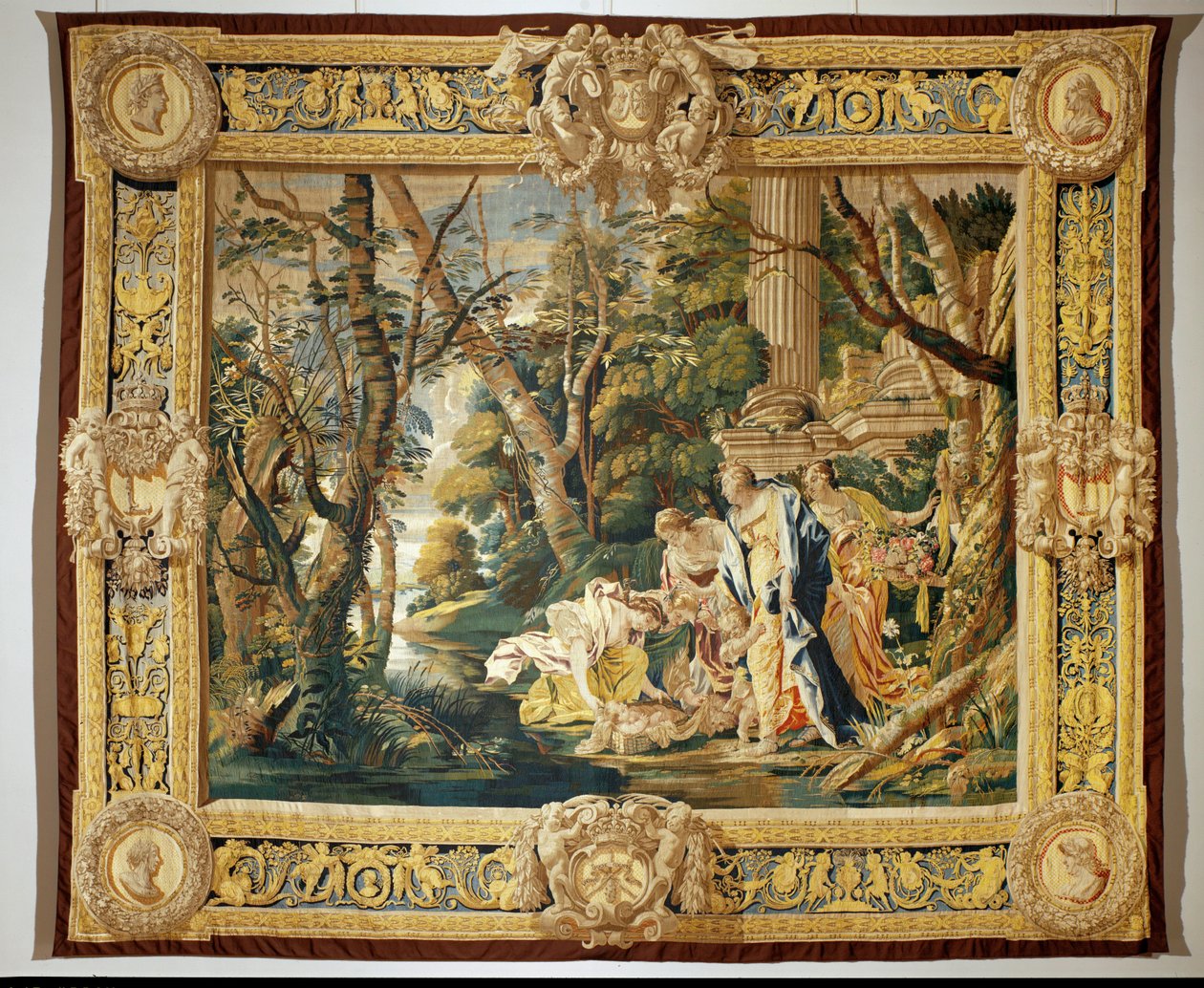 Moses aus den Wassern gerettet von Simon Vouet