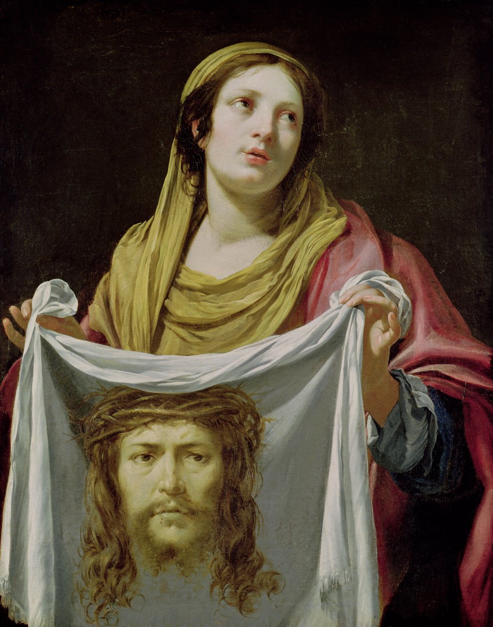 St. Veronika hält das Heilige Schweißtuch von Simon Vouet
