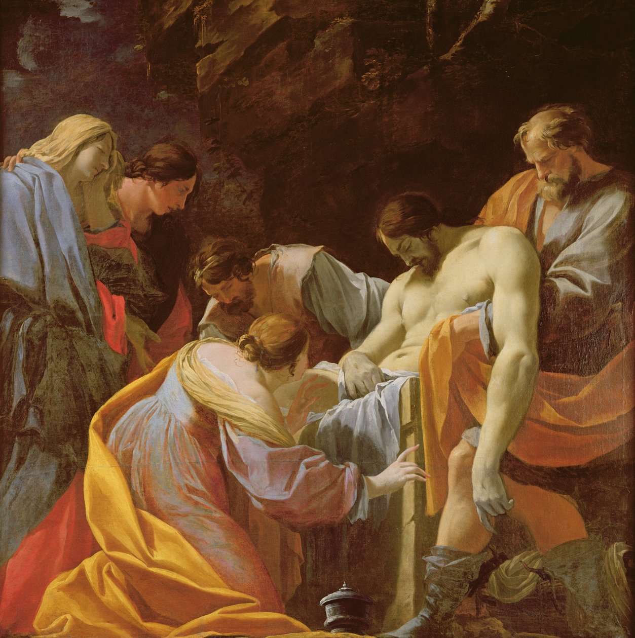 Die Grablegung Christi von Simon Vouet
