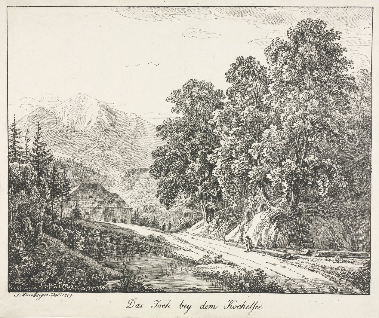 Der Weg am Kochelsee von Simon Warnberger
