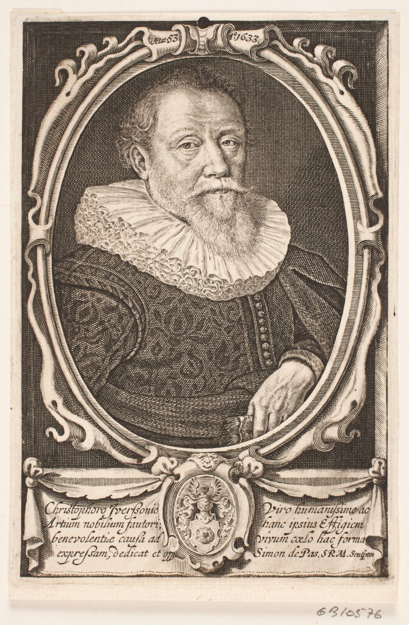 Christopher Iversen, königlicher Rentenschreiber von Simon de Pas