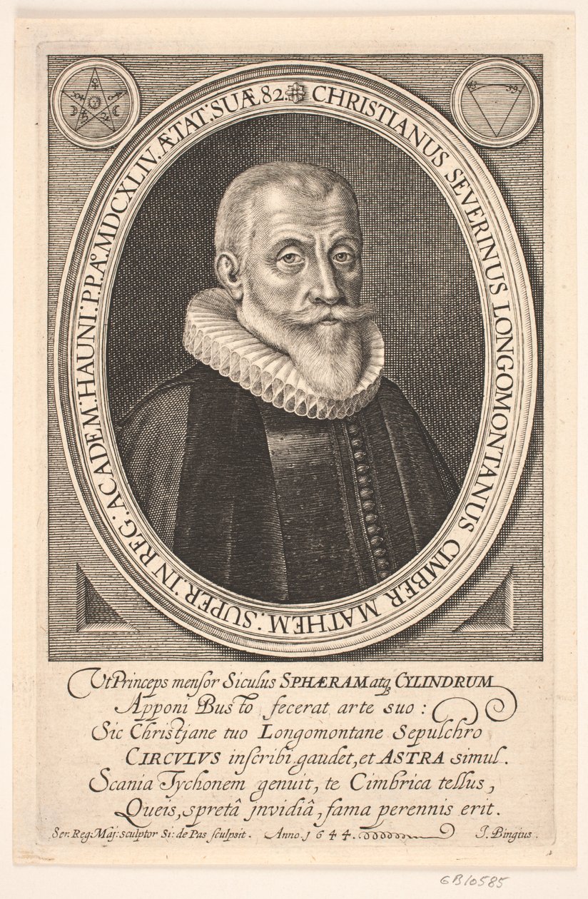 Professor Christen Sørensen Longomontanus von Simon de Pas