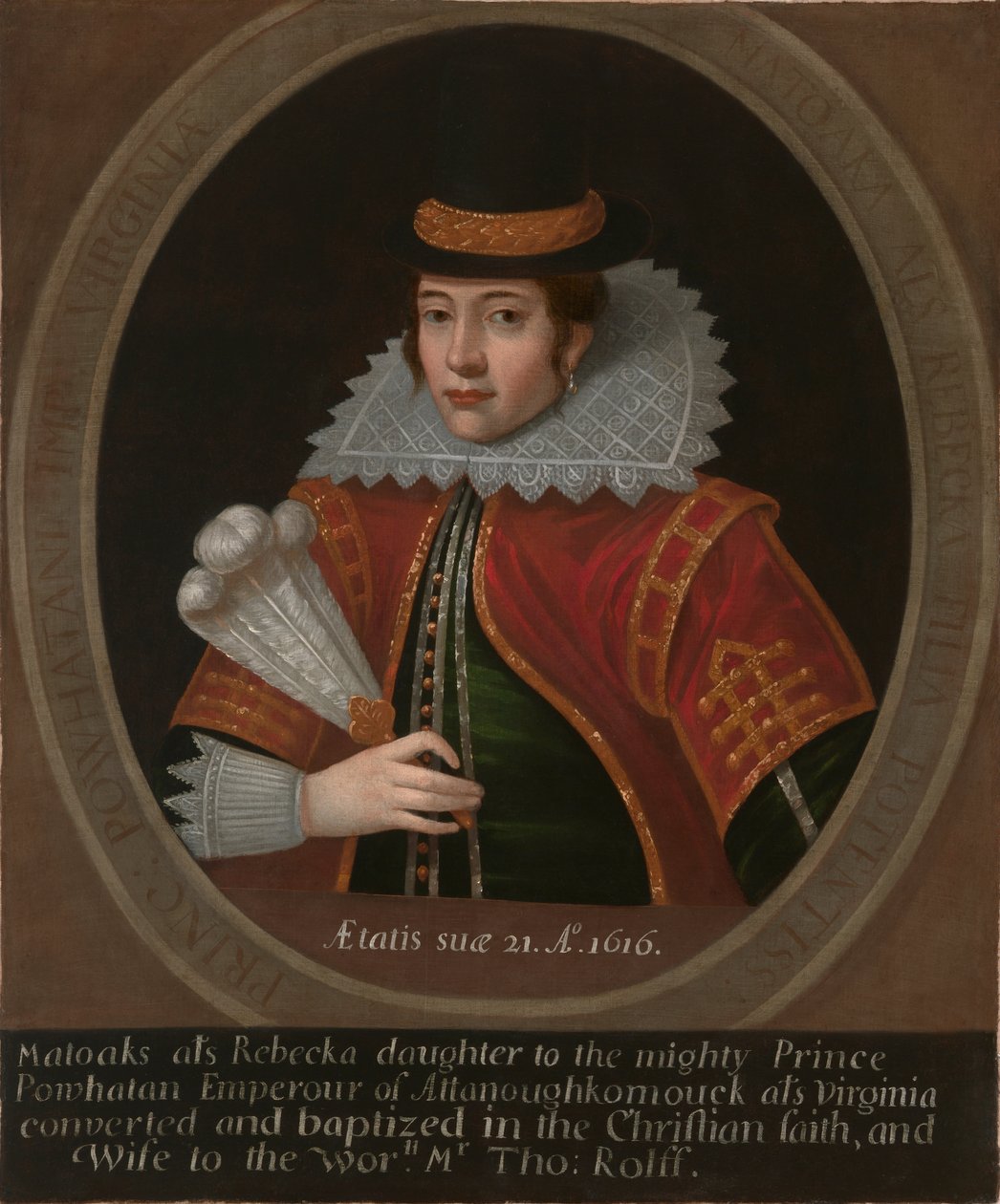 Pocahontas von Simon van de Passe