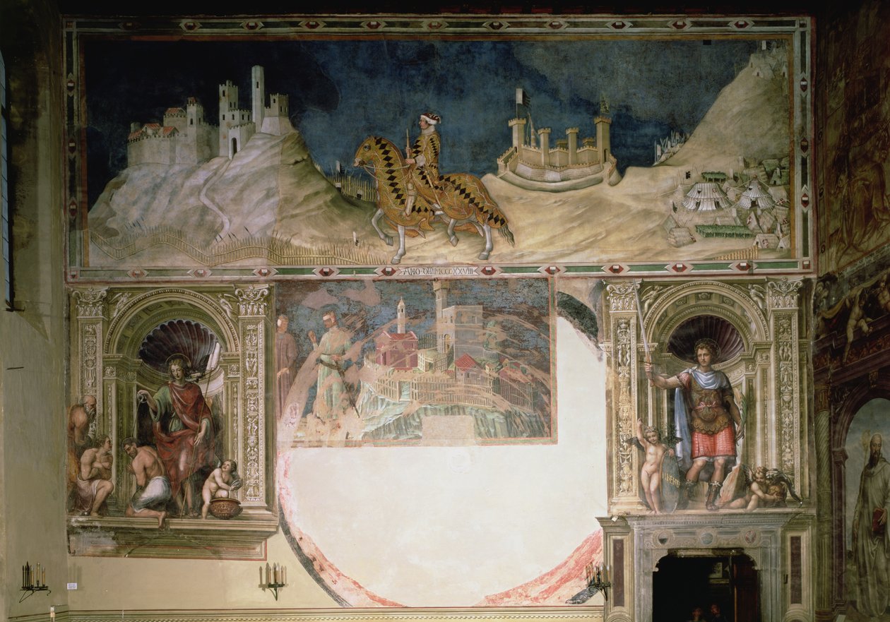 Guidoriccio da Fogliano belagert Monte Massi von Simone Martini