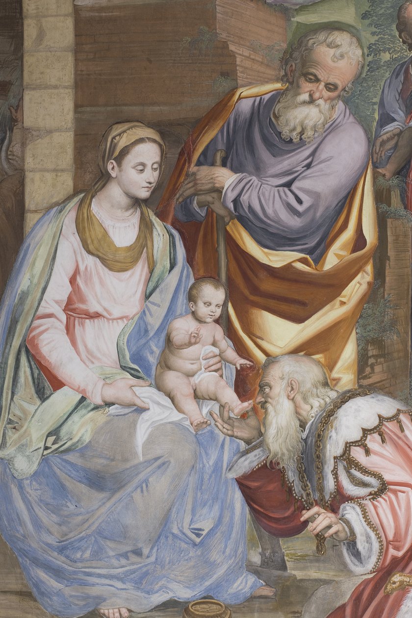Die Anbetung der Heiligen Drei Könige, Presbyterium, 1578-82 von Simone Veneziano Peterzano