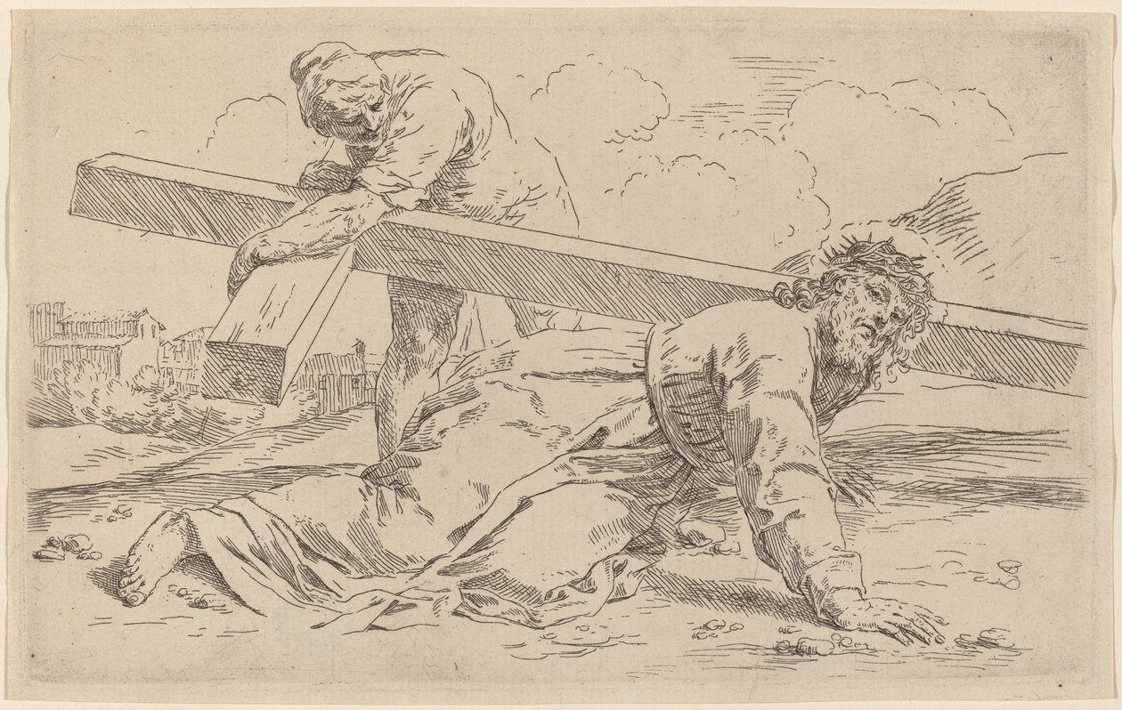 Das Tragen des Kreuzes von Simone Cantarini
