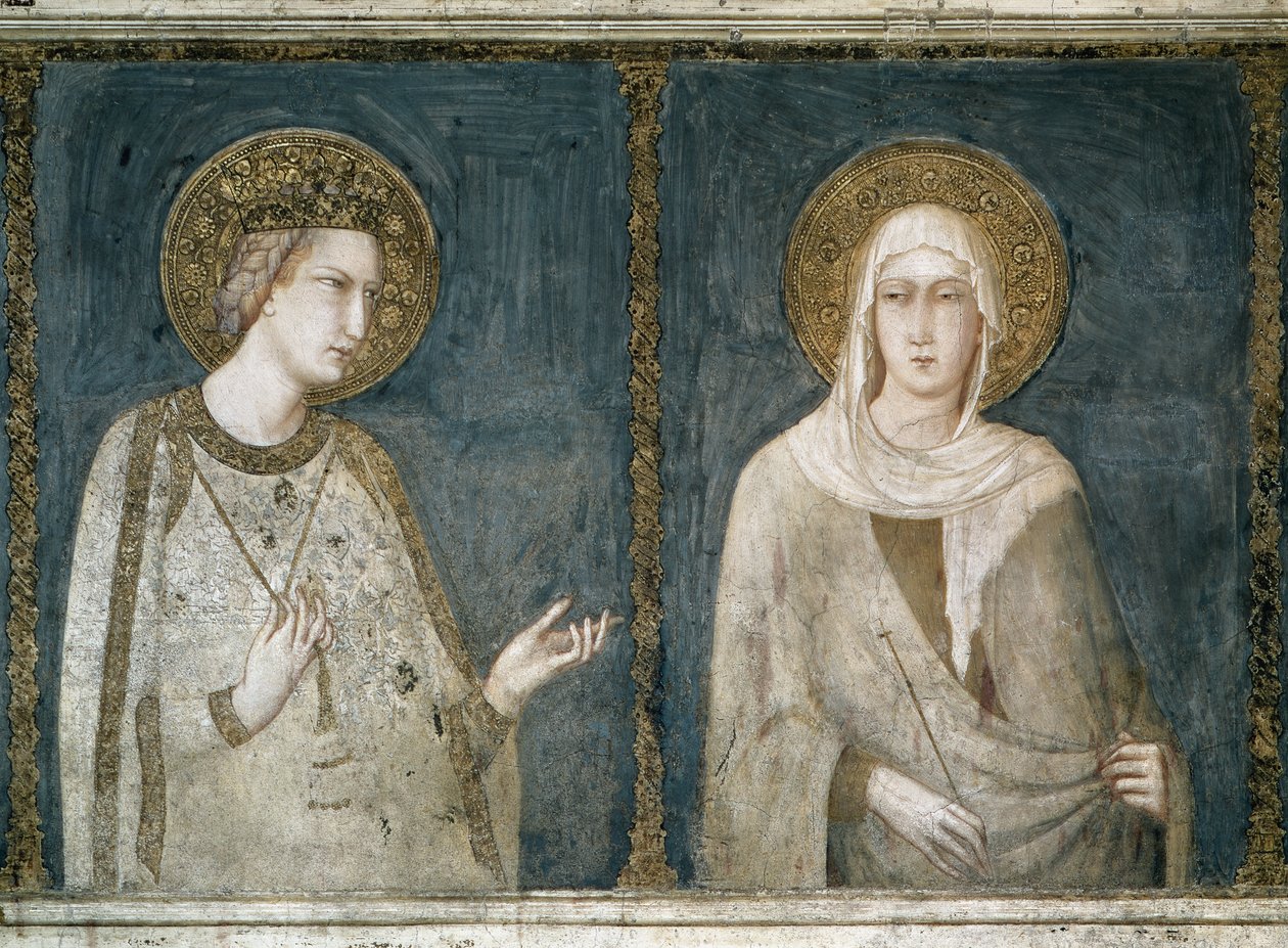 Heilige Elisabeth von Ungarn von Simone Martini
