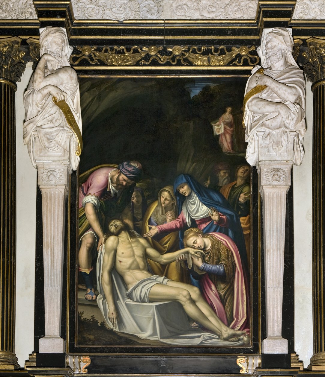 Die Kreuzabnahme, 1591 von Simone Veneziano Peterzano