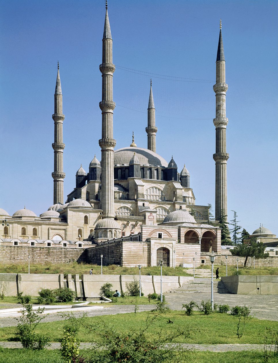 Ansicht der Moschee, Osmanisch, erbaut ca. 1569-75 von Sinan