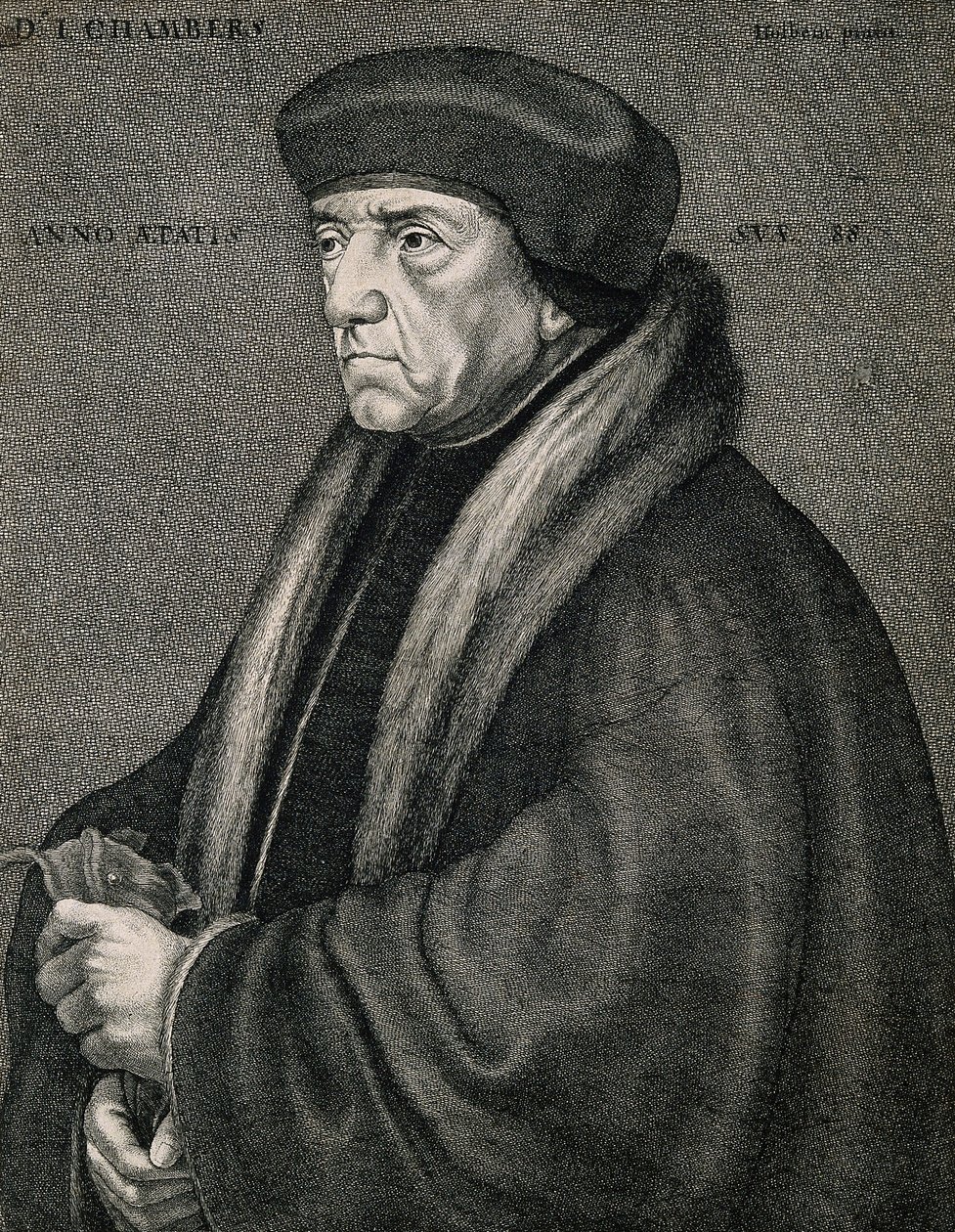 Sir John Chambers (Chambre). Radierung von W. Hollar von Sir John chambers