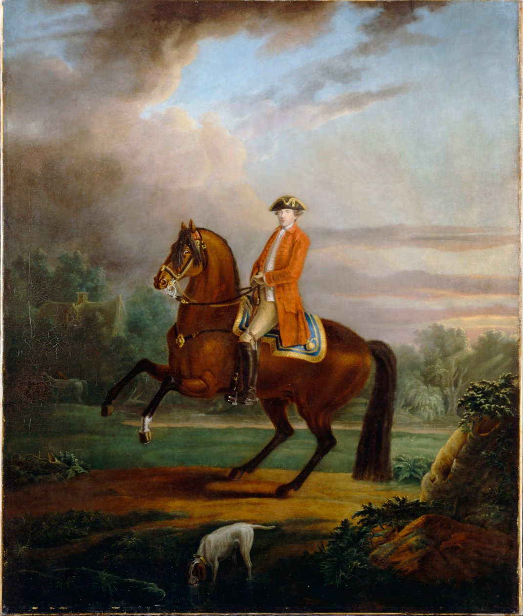 Ein Mann, genannt Noel Desenfans, zu Pferd von Sir Peter Francis Bourgeois