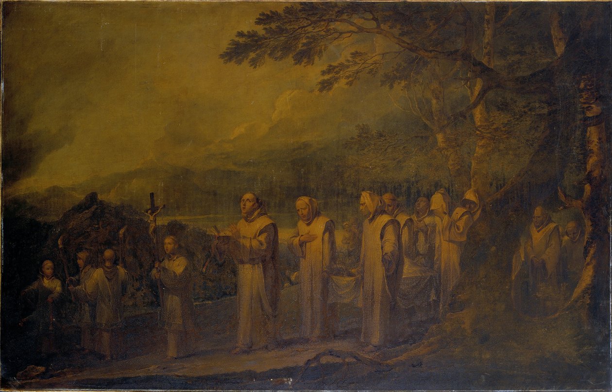 Begräbnisprozession eines weißen Mönchs von Sir Peter Francis Bourgeois