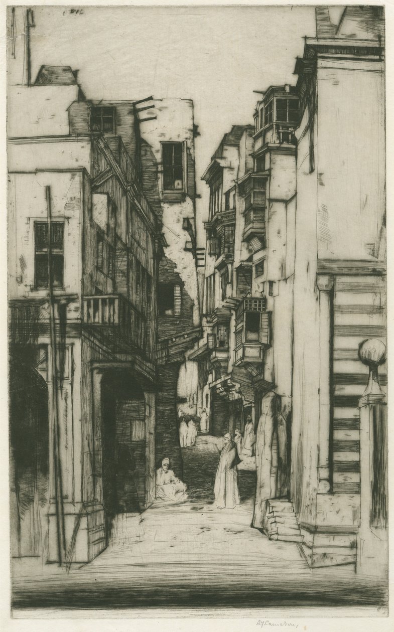 Straße in Kairo von Sir David Young Cameron