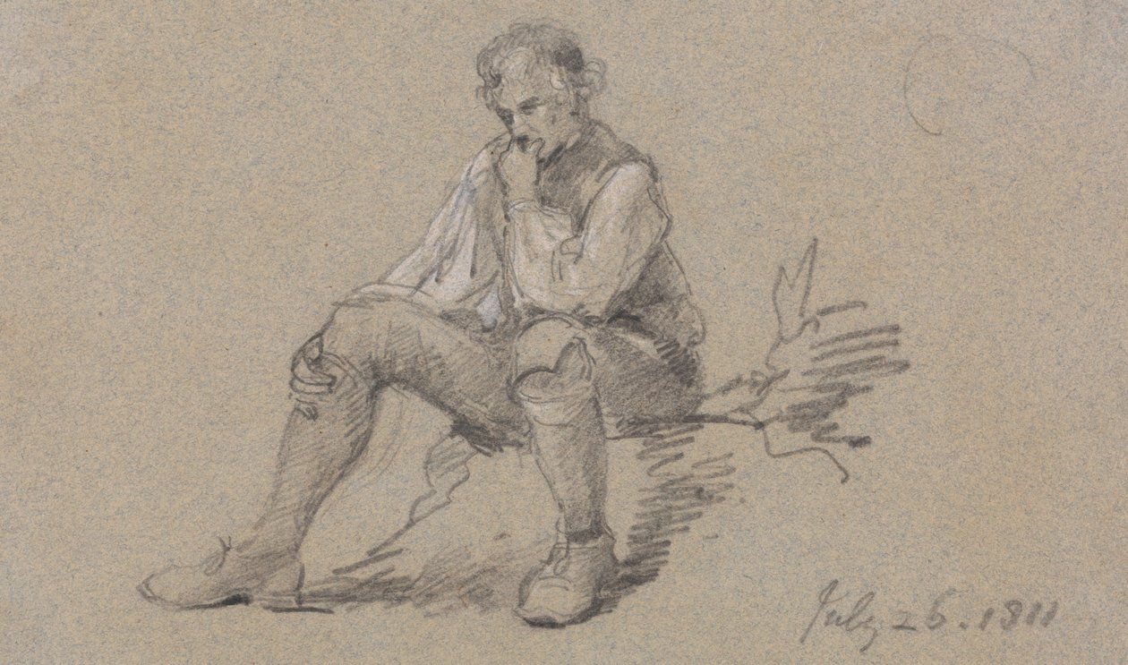 Sitzender Mann von Sir George Howland Beaumont seventh Baronet