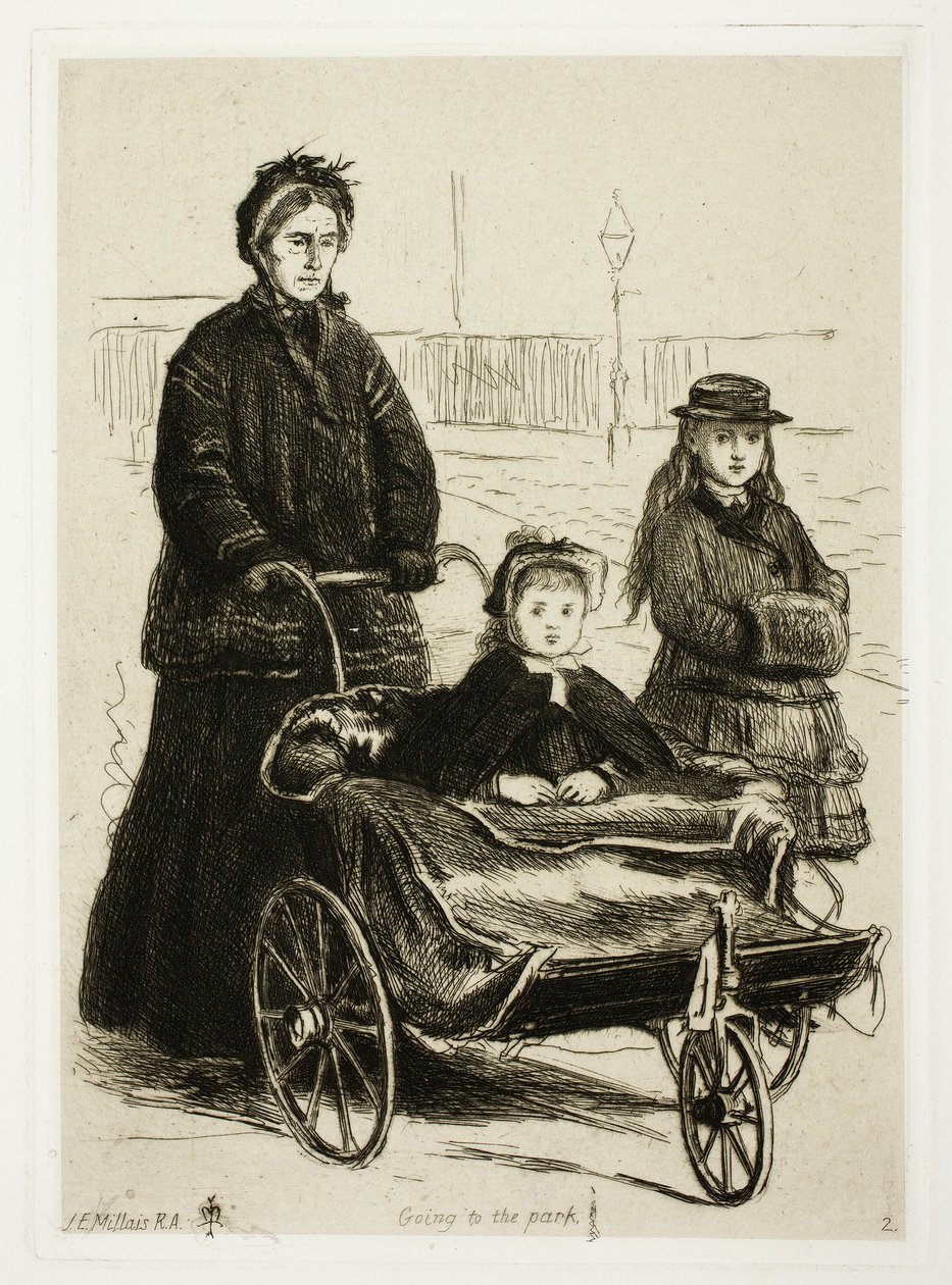Zum Park gehen von Sir John Everett Millais