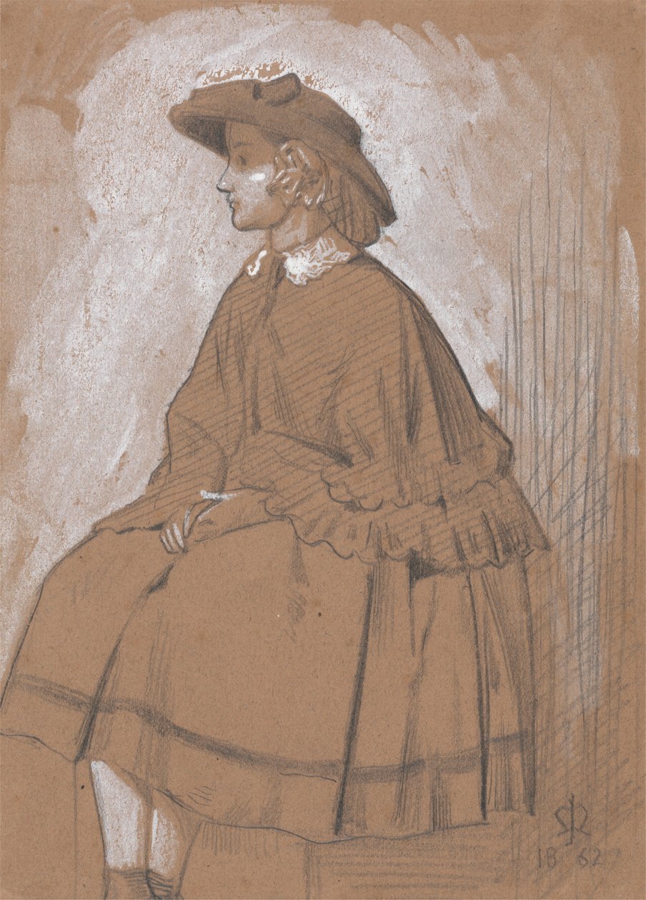 Studie eines Mädchens von Sir John Everett Millais