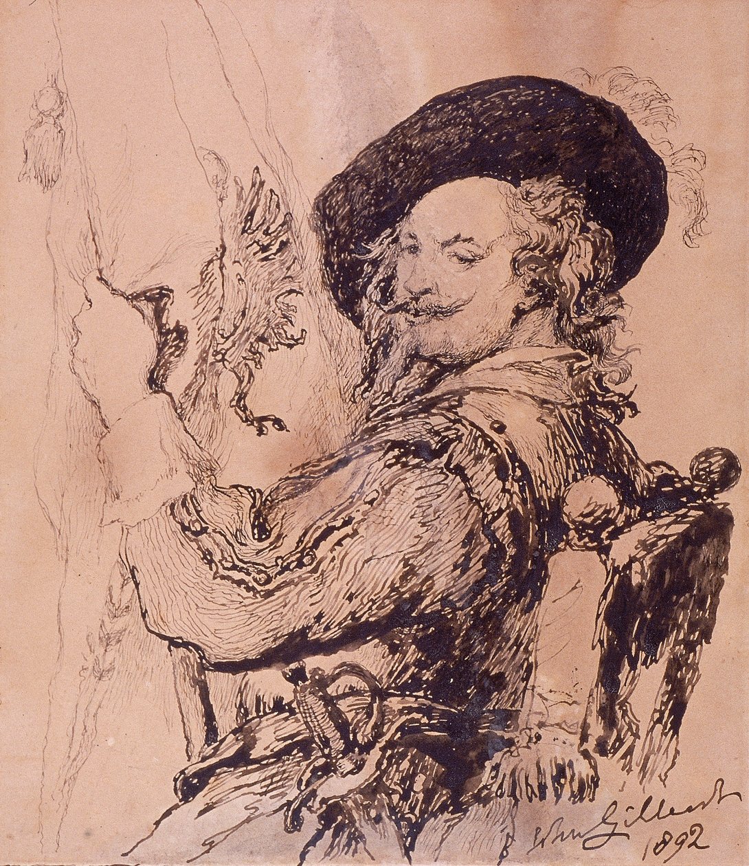 Ein Fahnenträger, 1892 von Sir John Gilbert