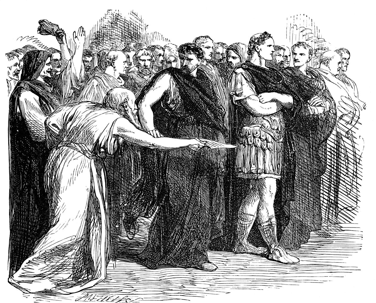 Hüte dich vor den Iden des März von Sir John Gilbert