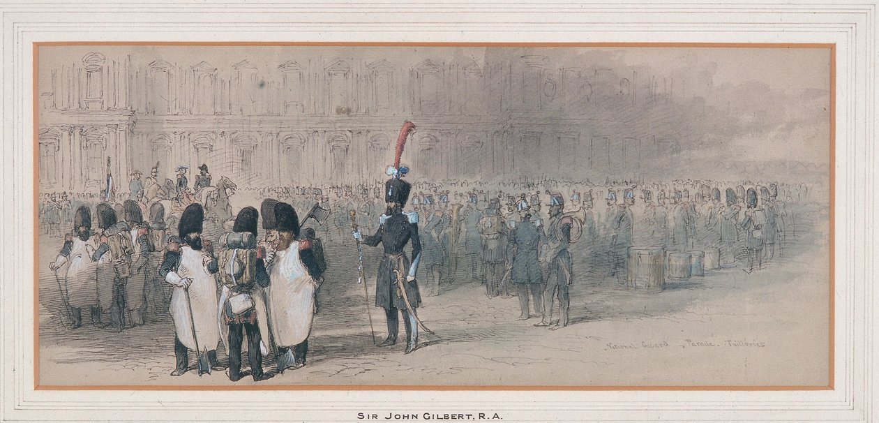 Nationalgarde in den Tuilerien von Sir John Gilbert