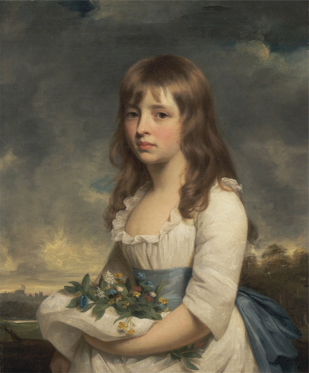 Porträt eines Mädchens von Sir William Beechey