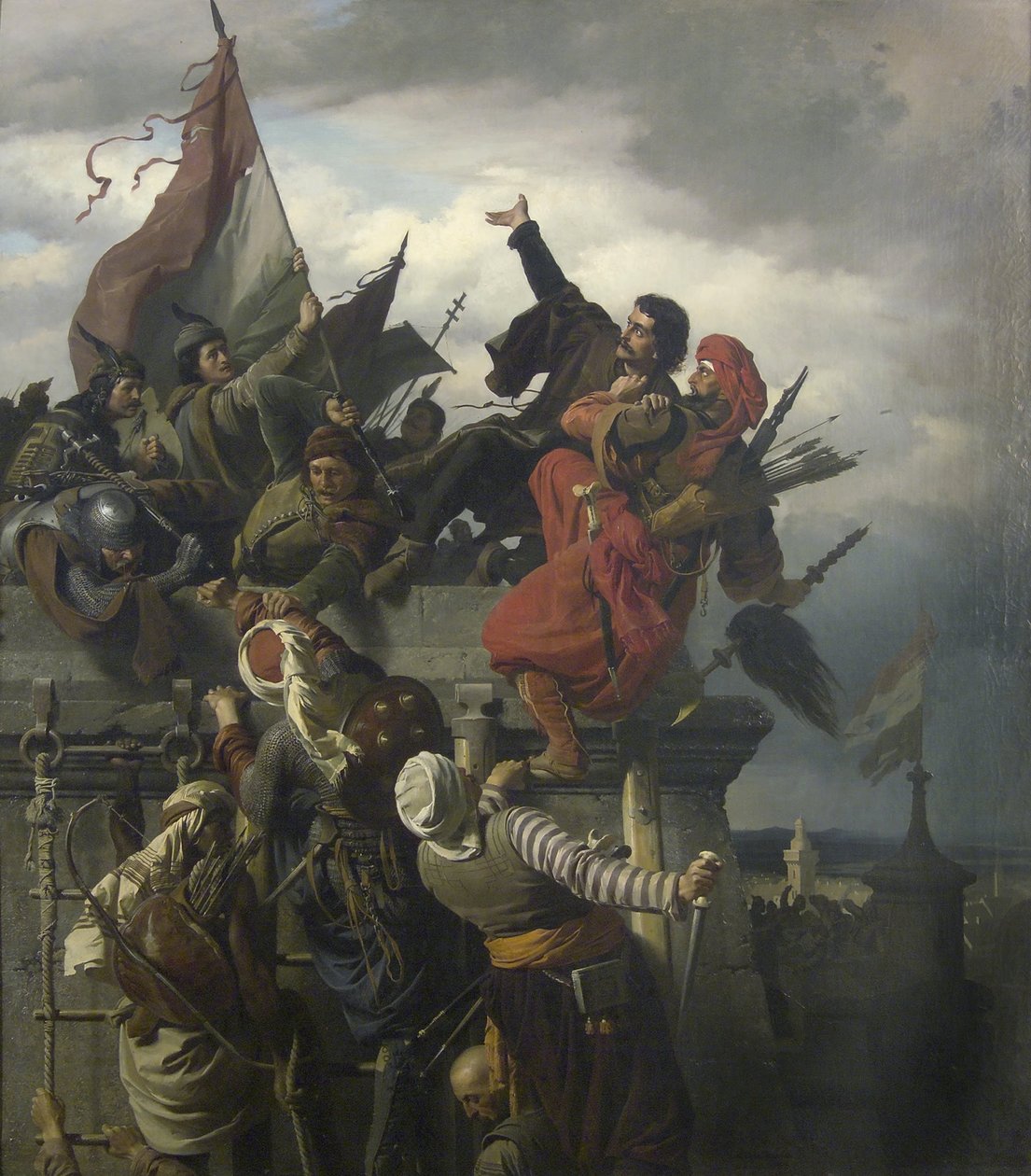 Das Selbstopfer von Titusz Dugovics, 1859 von Alexander von Wagner