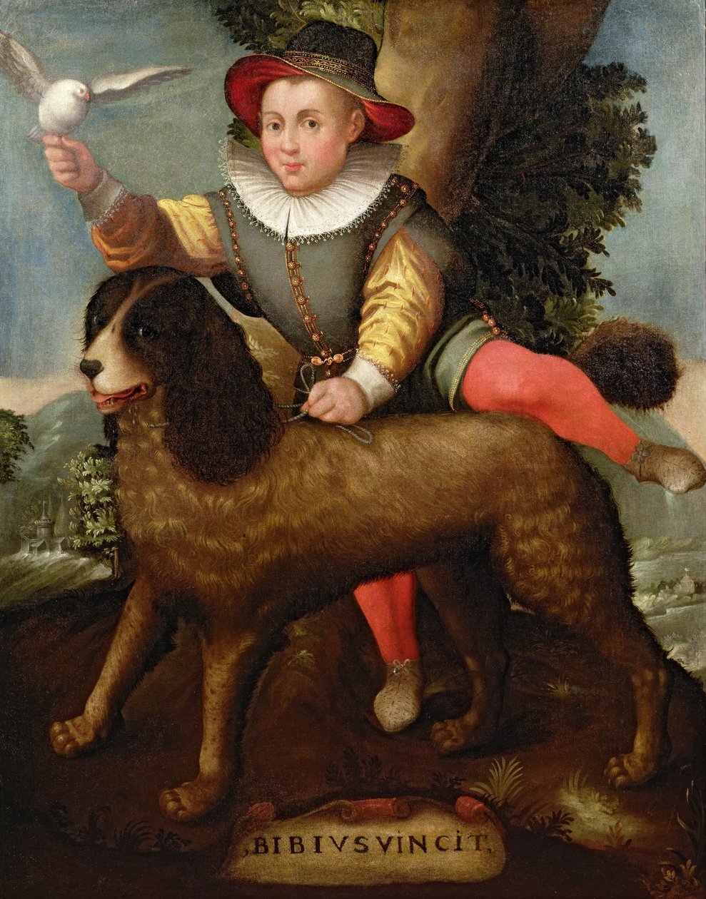 Junge und Hund, 