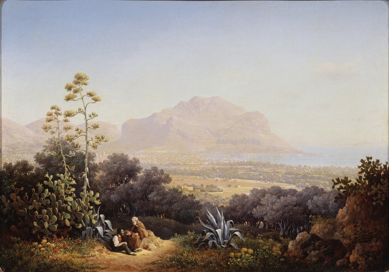 Ansicht von Palermo, 1845 von Sokrat Maximovich Vorobyev