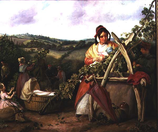 Hopfenpflücker von Solomon Alexander Hart