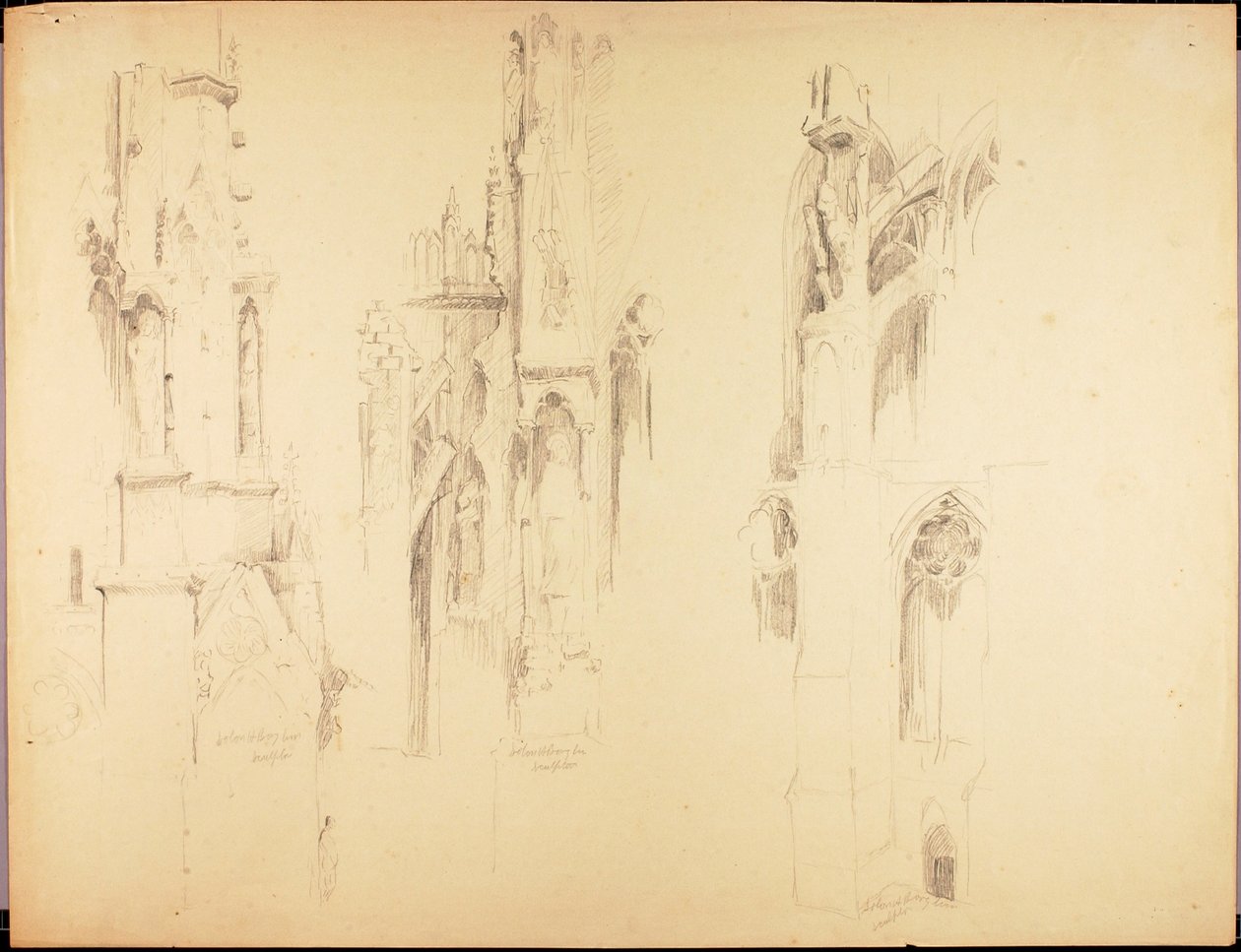 Kathedralenstudien von Solon H. Borglum