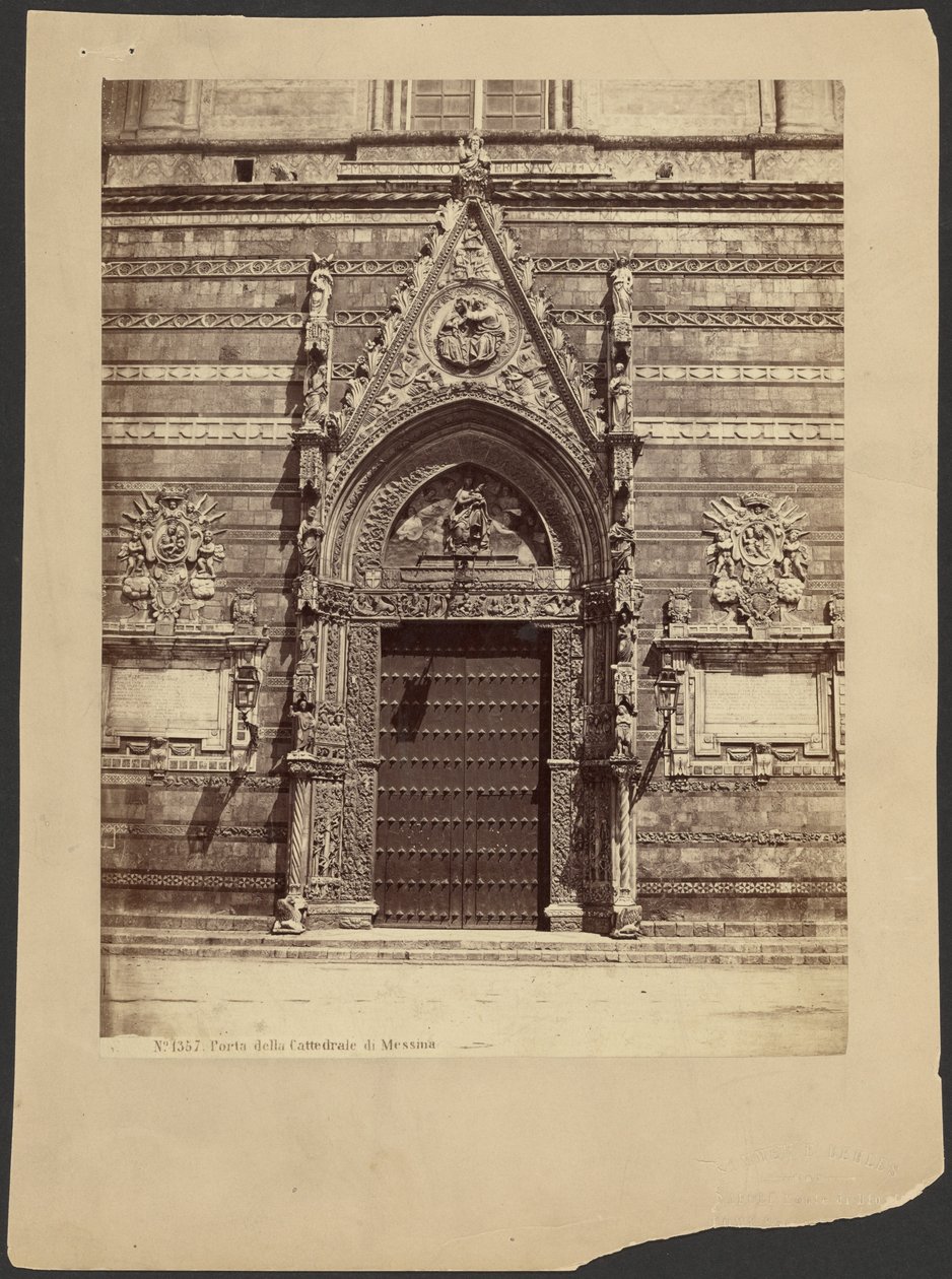 Tor der Kathedrale von Messina von Sommer and Behles