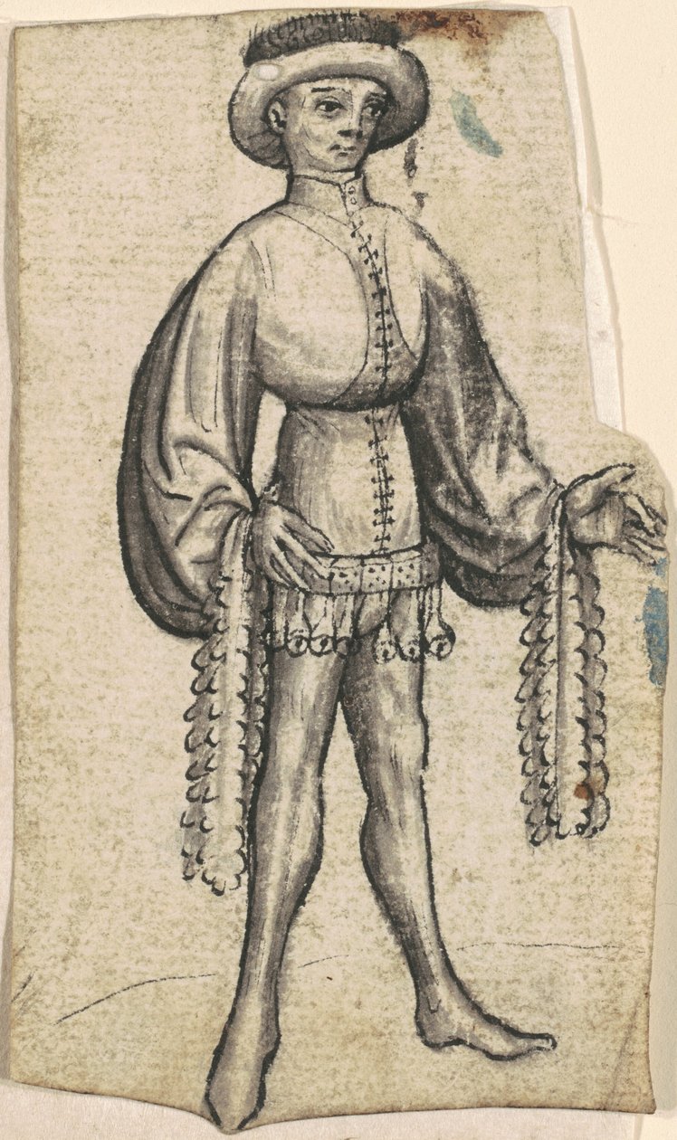 Ein stehender Höfling von South German 15th Century