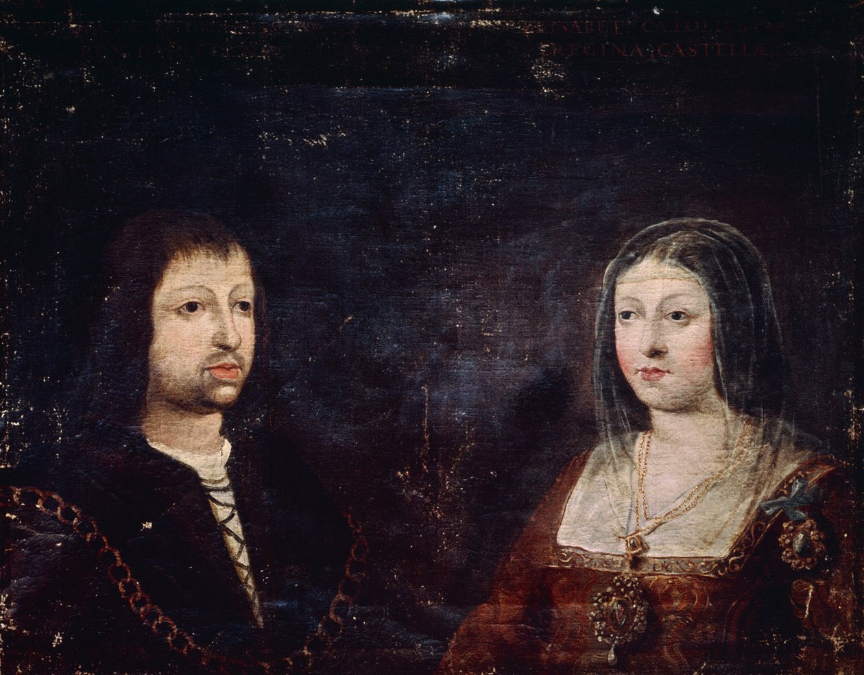 Ferdinand II. von Aragon und Isabella I. von Kastilien von Spanish School