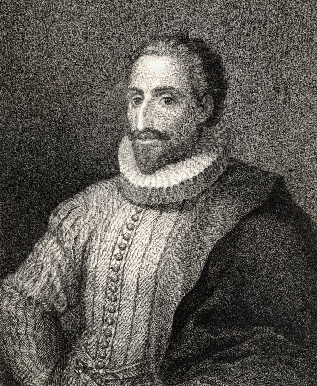 Miguel de Cervantes y Saavedra (1547-1615) von Spanish School