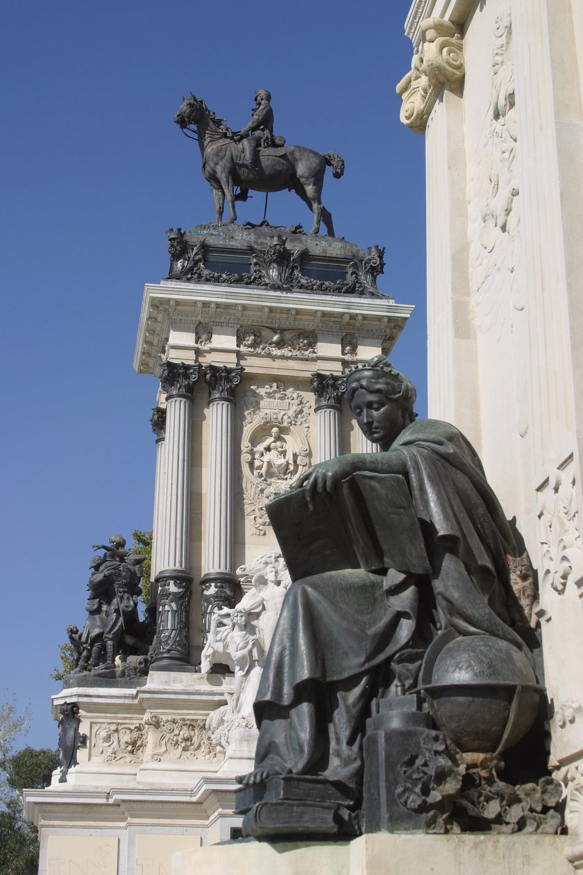 Denkmal für Alfonso XII (1857-85) von Spanish School