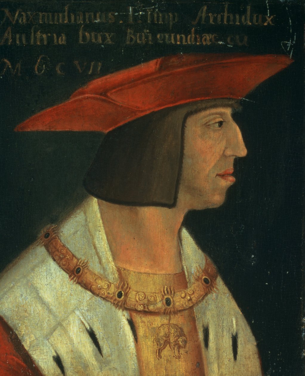 Porträt von Maximilian I. (1459-1519) von Spanish School