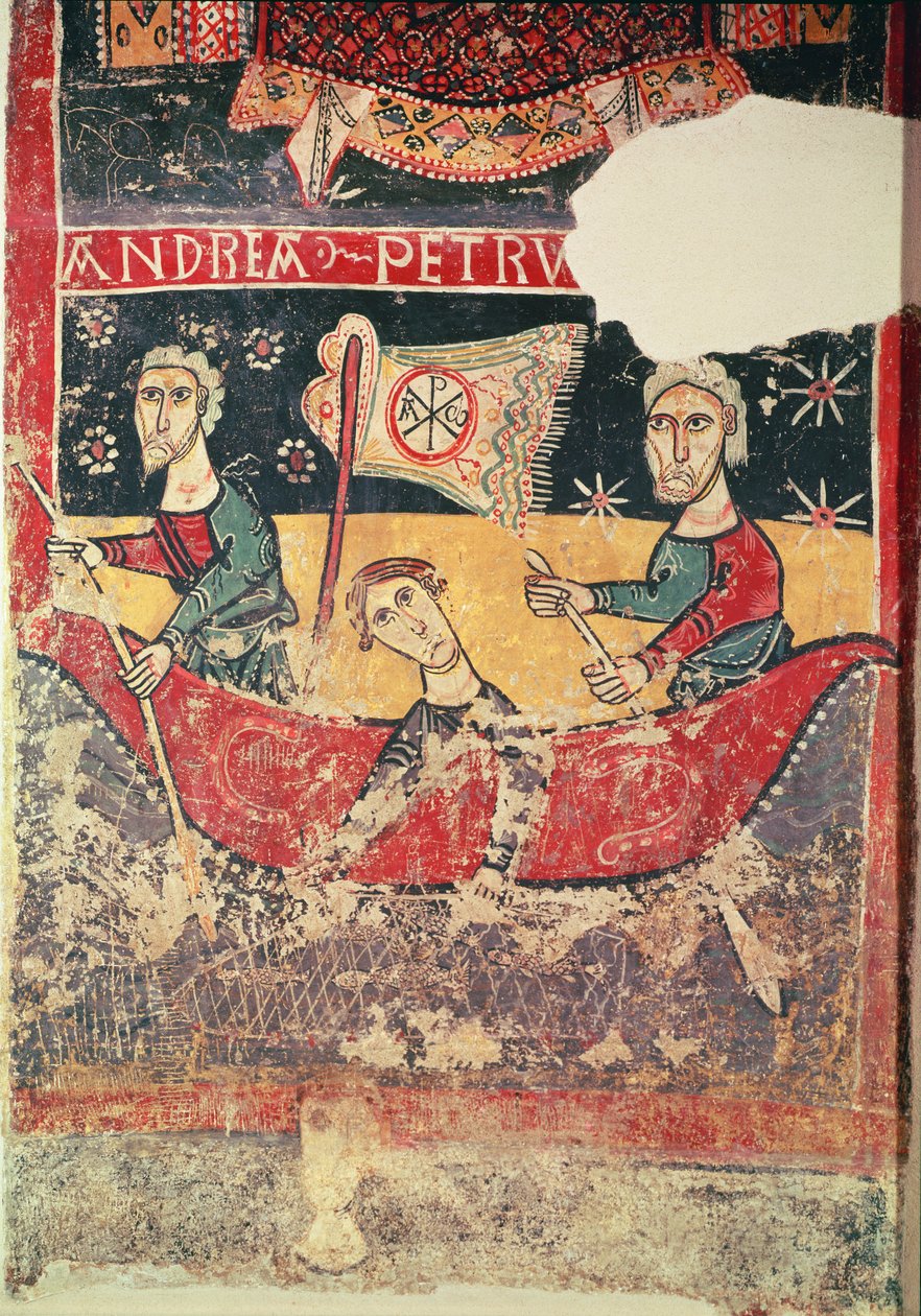 St. Peter von Sorpe: St. Andreas und St. Peter beim Fischen von Spanish School