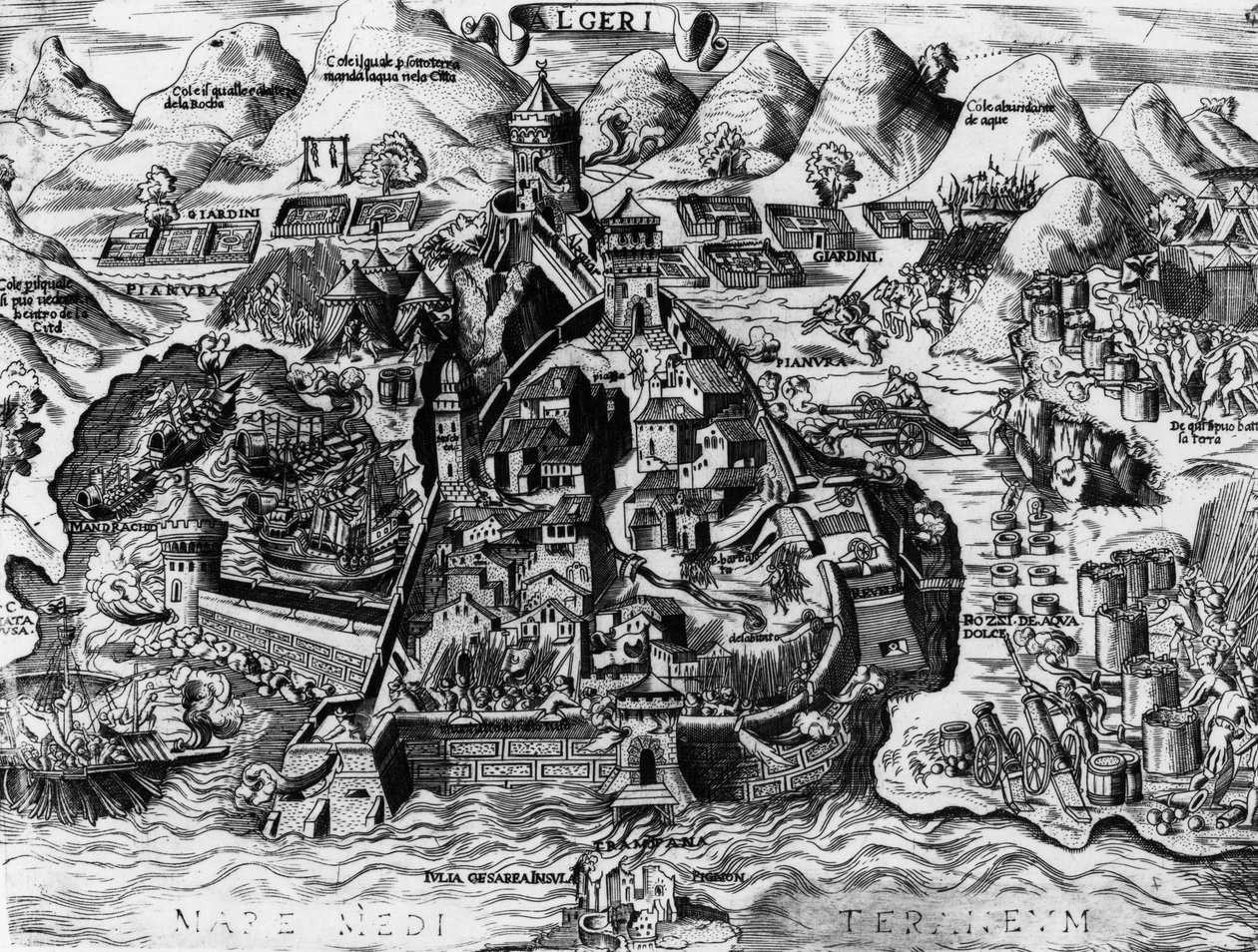 Der spanische Versuch, Algier zu erobern, 1541 von Spanish School