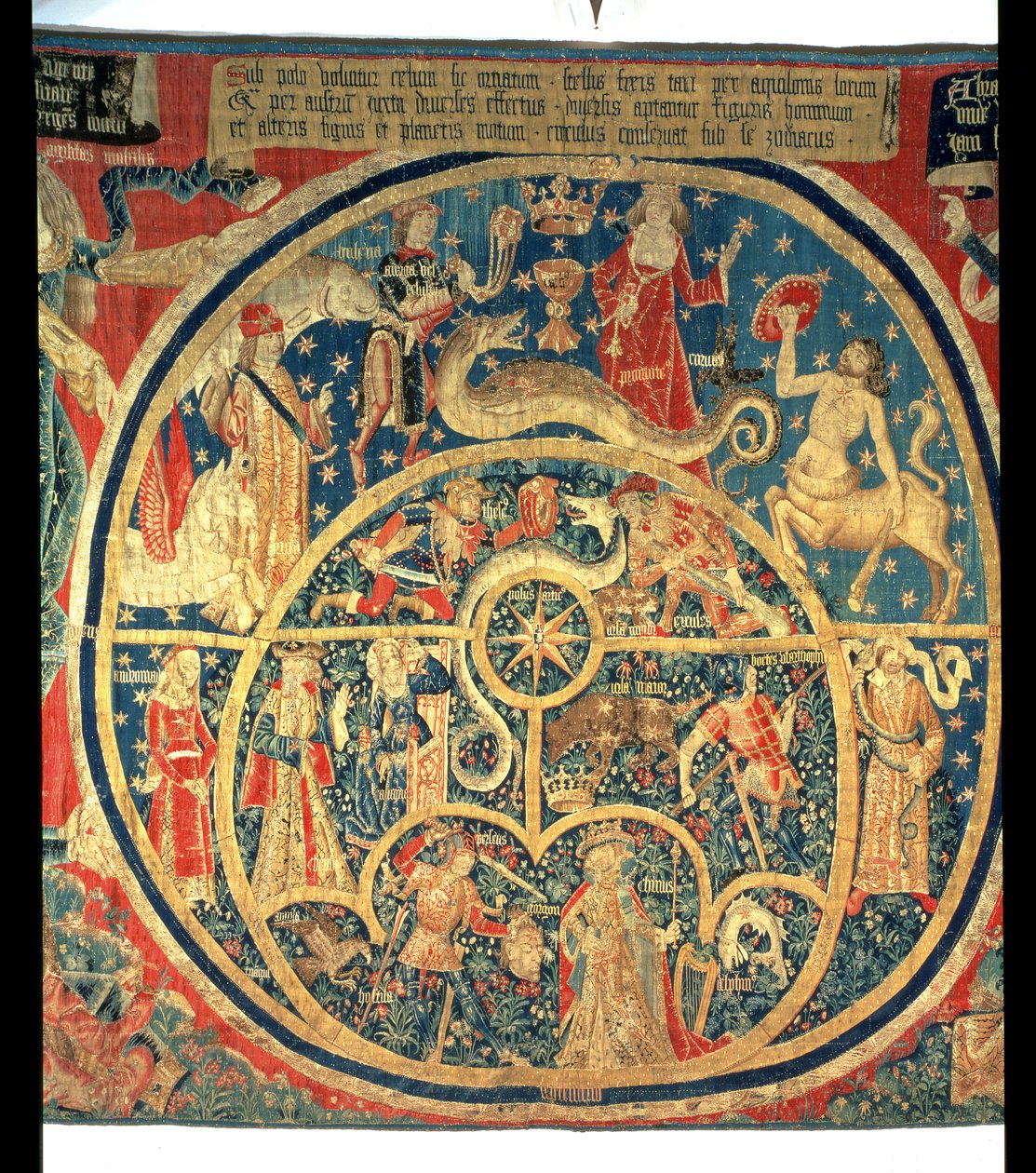 Astrologischer Wandteppich (zentrales Detail) von Spanish School