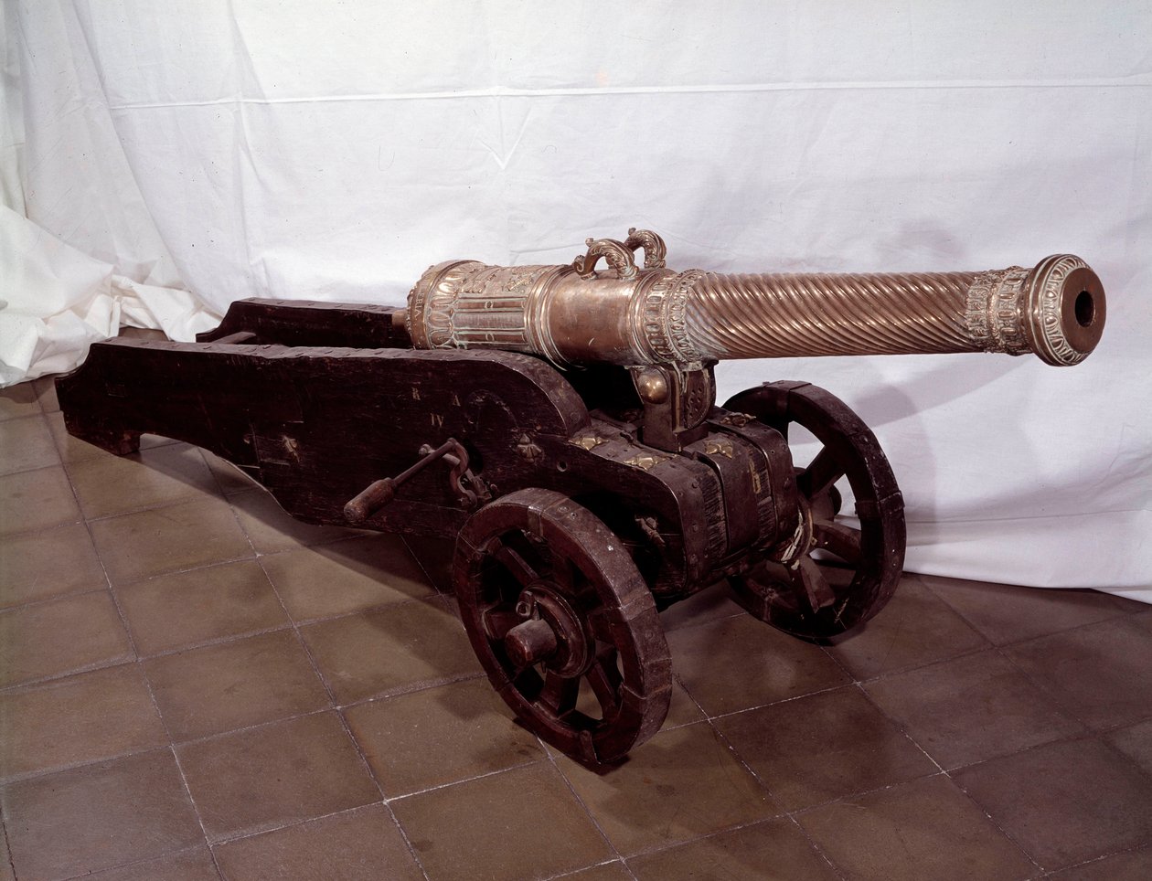 Bronzekanone von Francisco Ballesteros von Spanish School