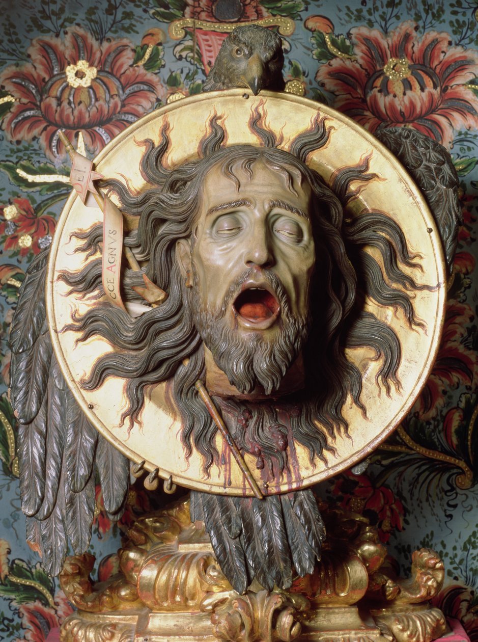 Kopf von Johannes dem Täufer von Spanish School