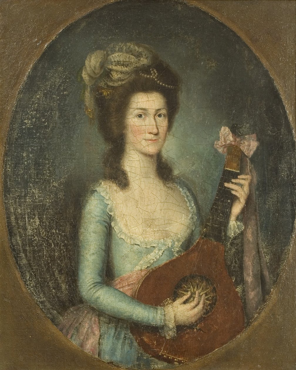Dame spielt Gitarre von Spanish School