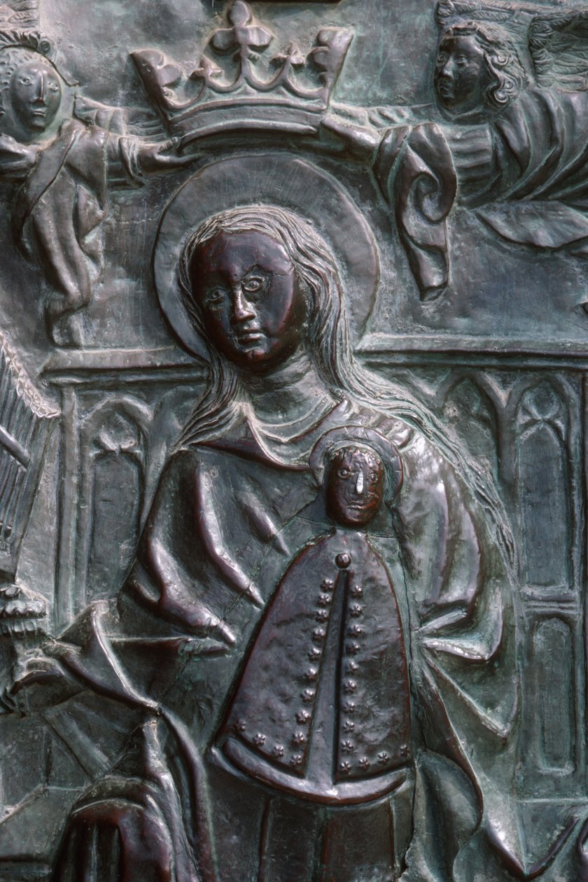 Madonna mit Kind (Detail) von Spanish School