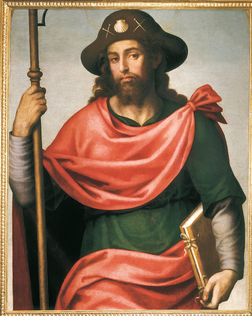 Porträt des Heiligen Jakobus von Compostela von Spanish School