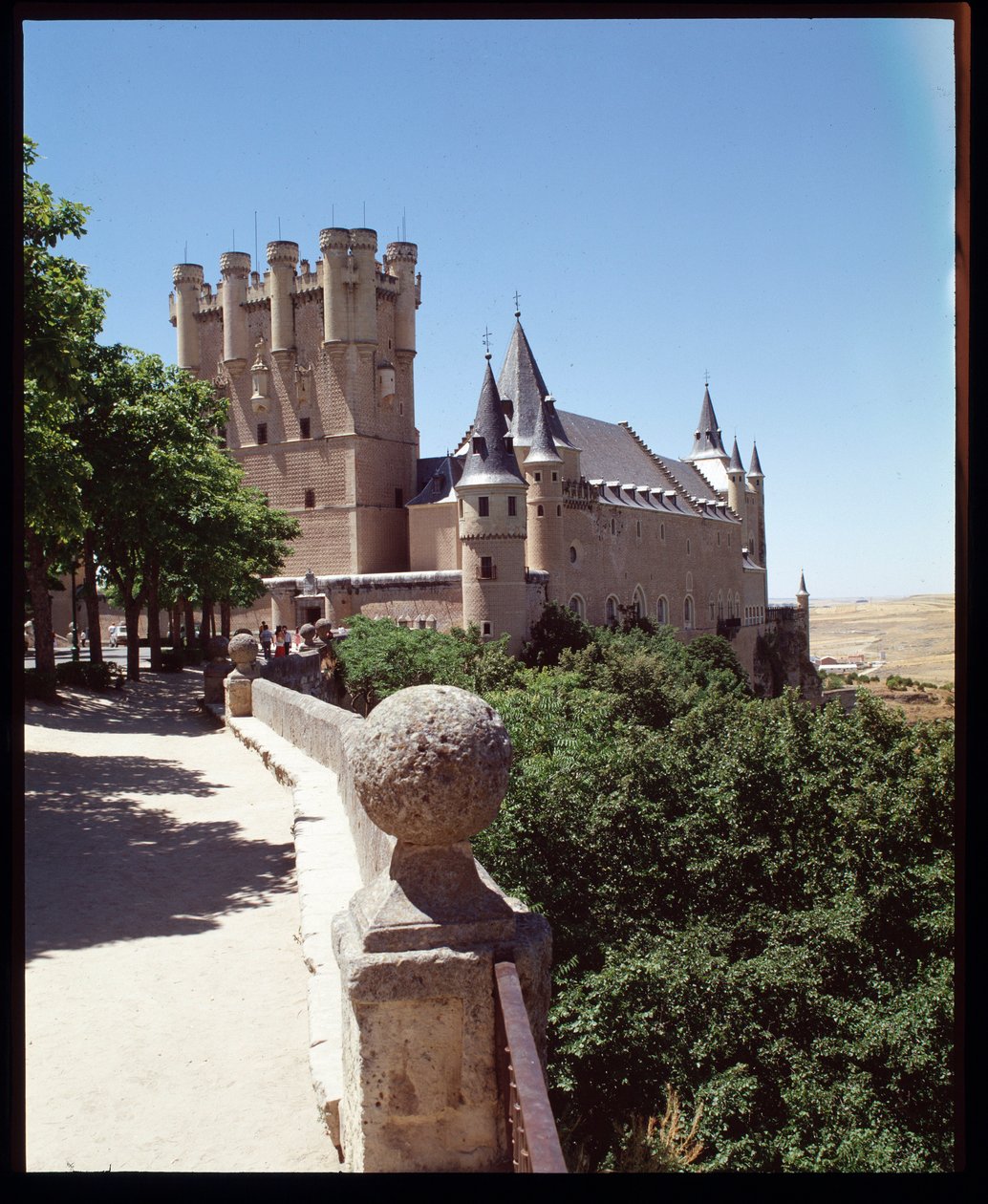 Ansicht des Alcázar von Spanish School