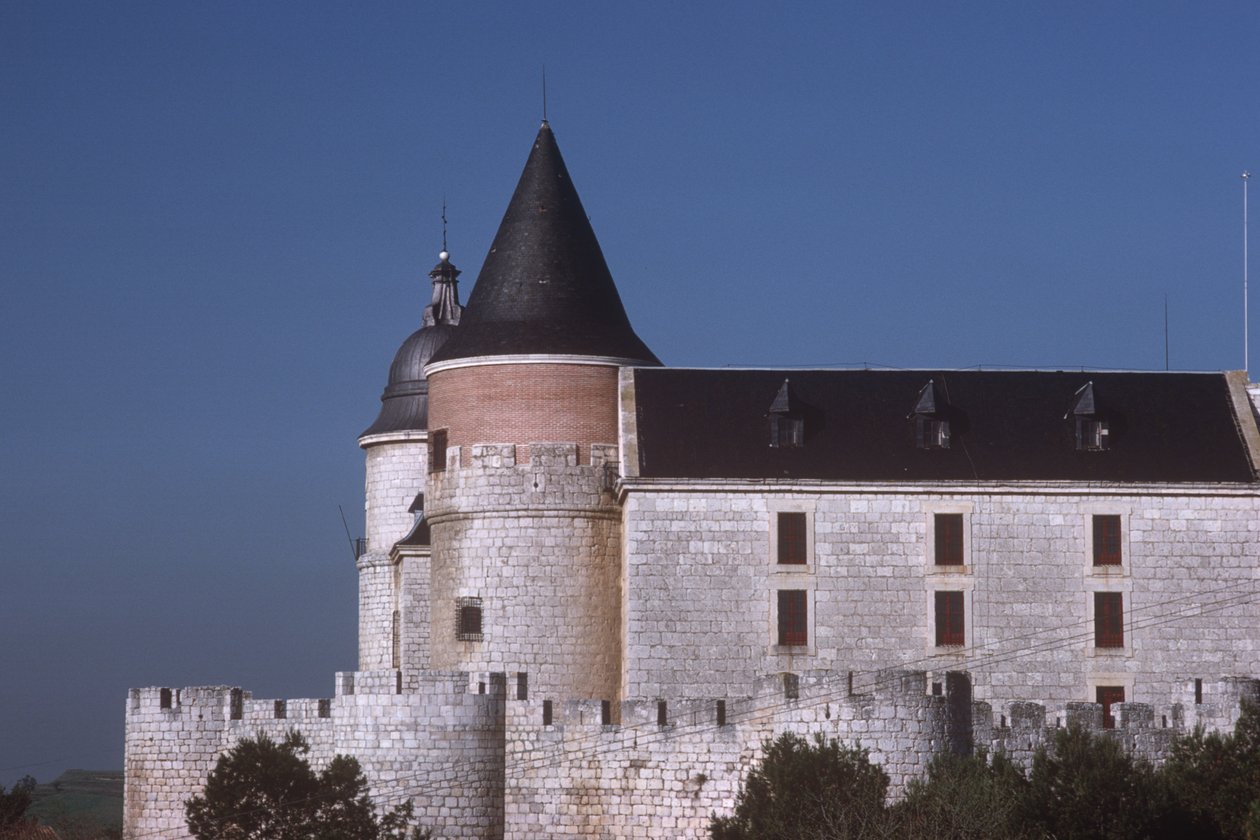 Ansicht der Burg von Spanish School
